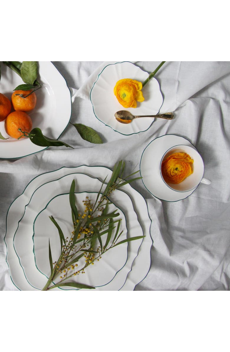 Twig New York Amelie Dinner Plate, Alternate, color, Forest Green