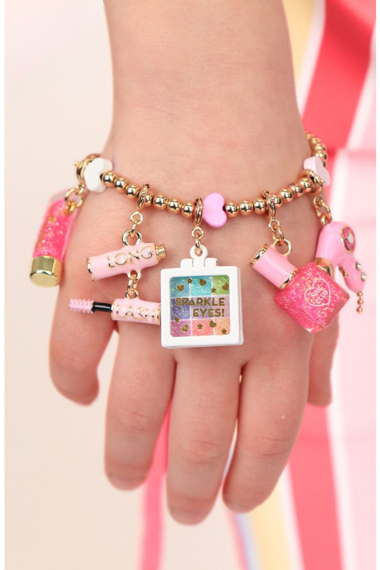 Kids' Mascara Charm, Alternate, color, METALLIC GOLD