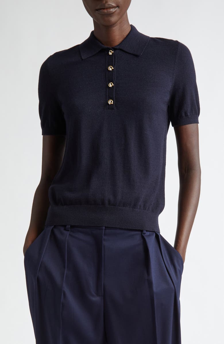 Altuzarra Nemo Merino Wool Blend Polo Sweater, Main, color,