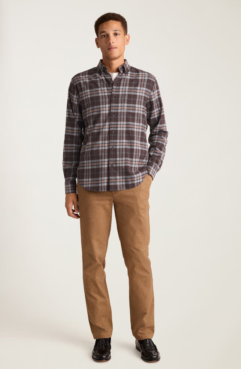 Bonobos Lightweight Stretch Flannel Button-Down Shirt, Alternate, color, Haroldon Plaid