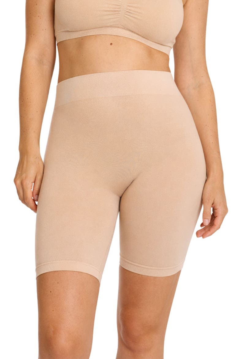 Essentiel Seamless Maternity Cycling Shorts, Alternate, color, Beige