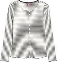 Vince Camuto Stripe Stretch Cotton Knit Top