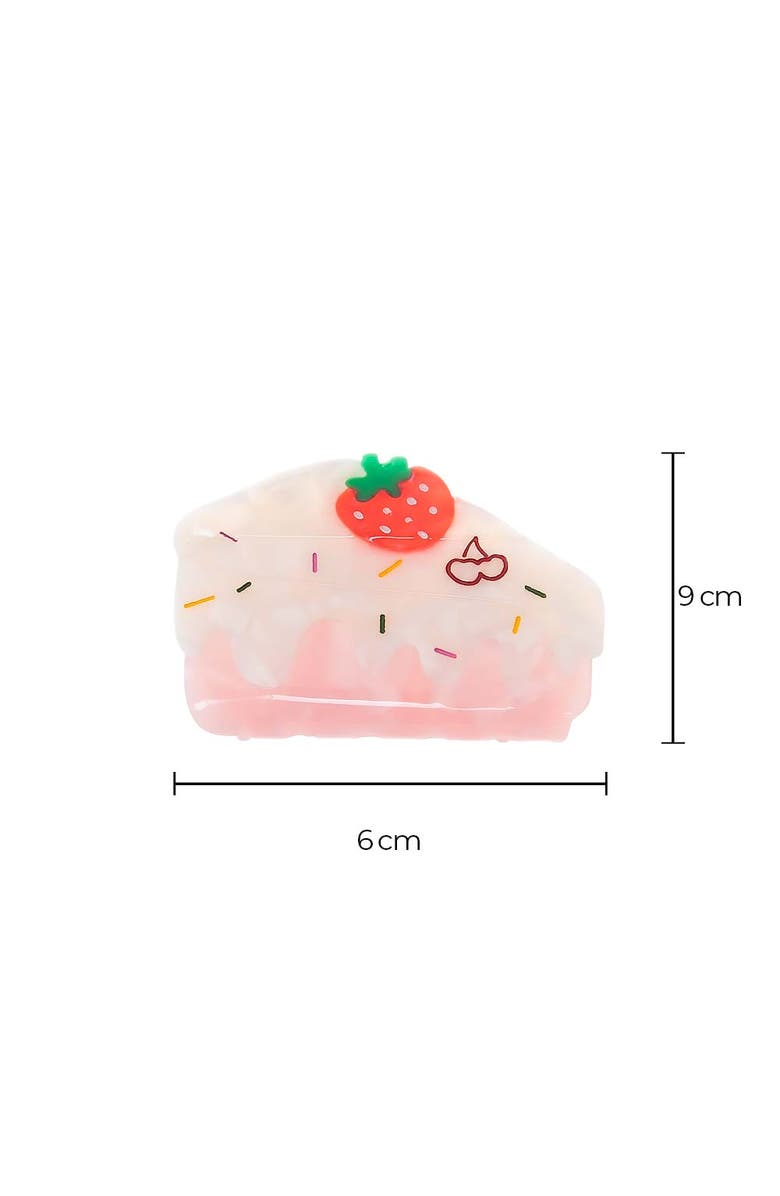 BY ADINA EDEN Strawberry & Sprinkles Hair Caw Clip, Alternate, color, Pink