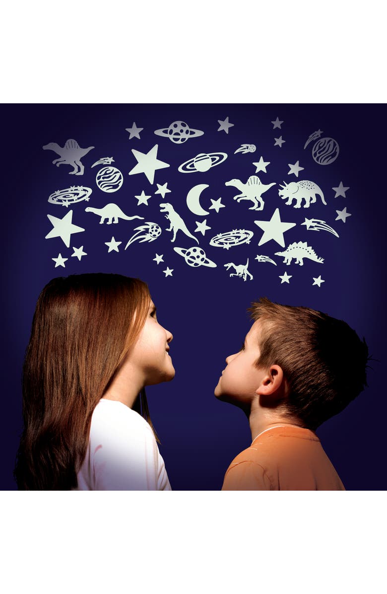 The Original Glowstars Company The Original Glowstars Cosmic Glow Moon & Stars Selfadhesive Pads, Alternate, color, Multicolored