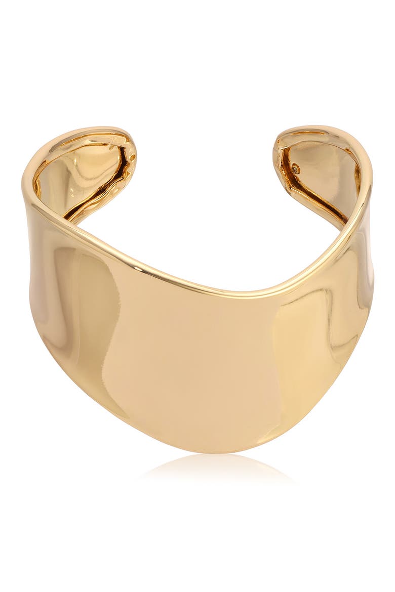 Smooth Cuff Bracelet, Main, color, GOLD