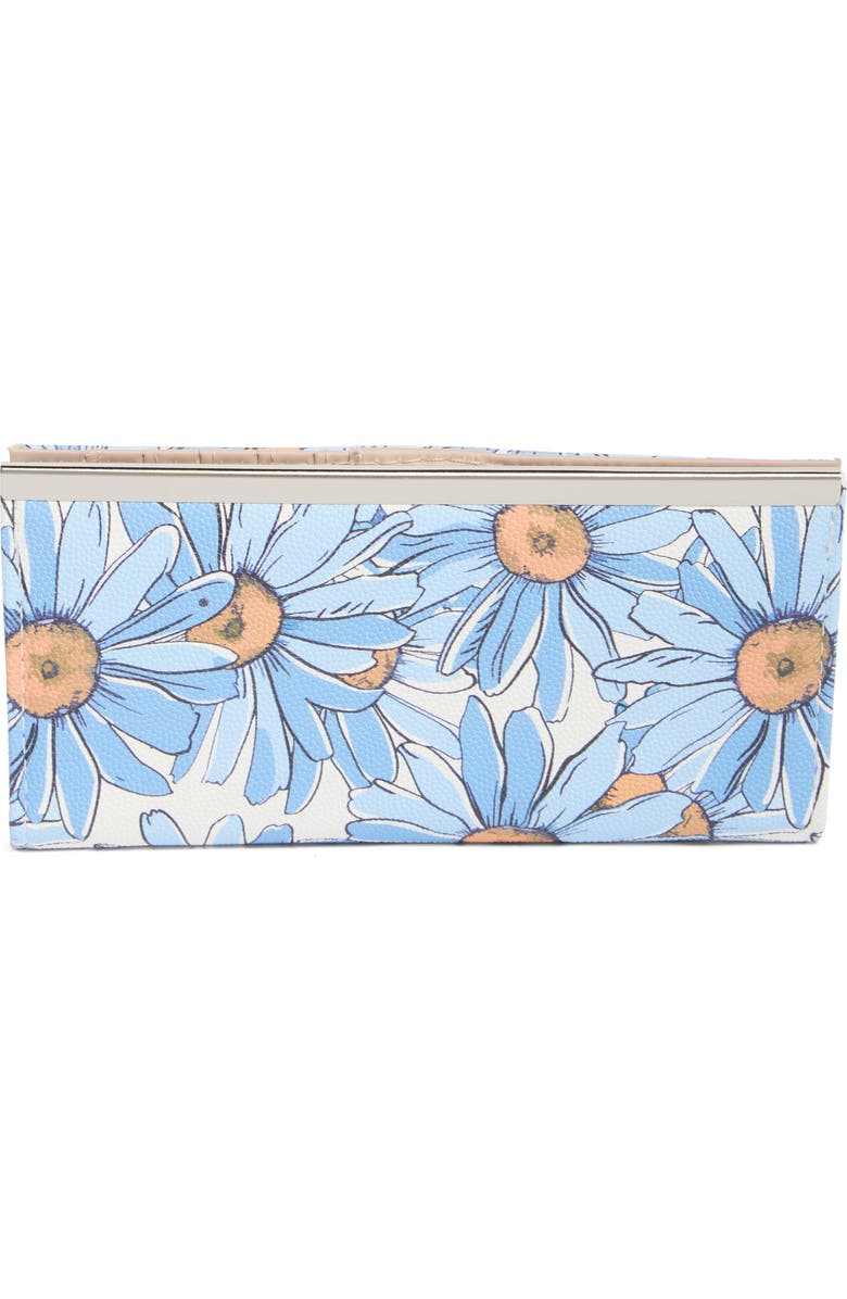 MUNDI SMALL LEATHER GOODS Floral Print Slim Clutch, Main, color, Daisyland
