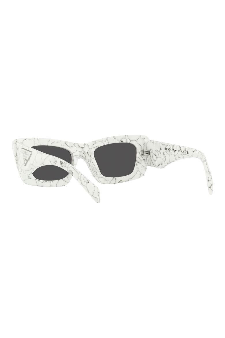 50mm Square Sunglasses, Alternate, color, MATTE WHITE