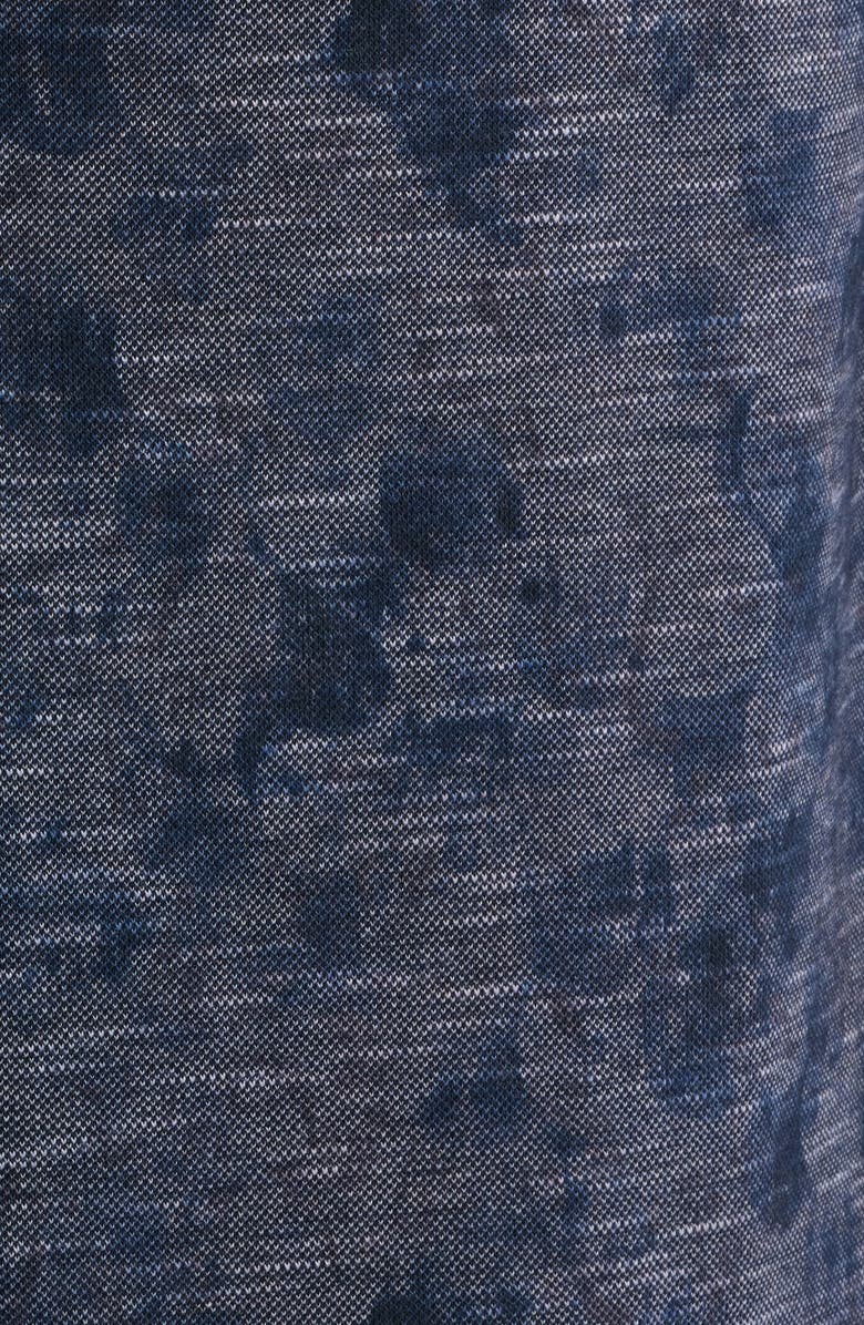 Robert Barakett Zander Knit Button-Up Shirt, Alternate, color, Navy