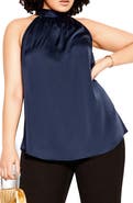 City Chic Eileen Sleeveless Satin Top