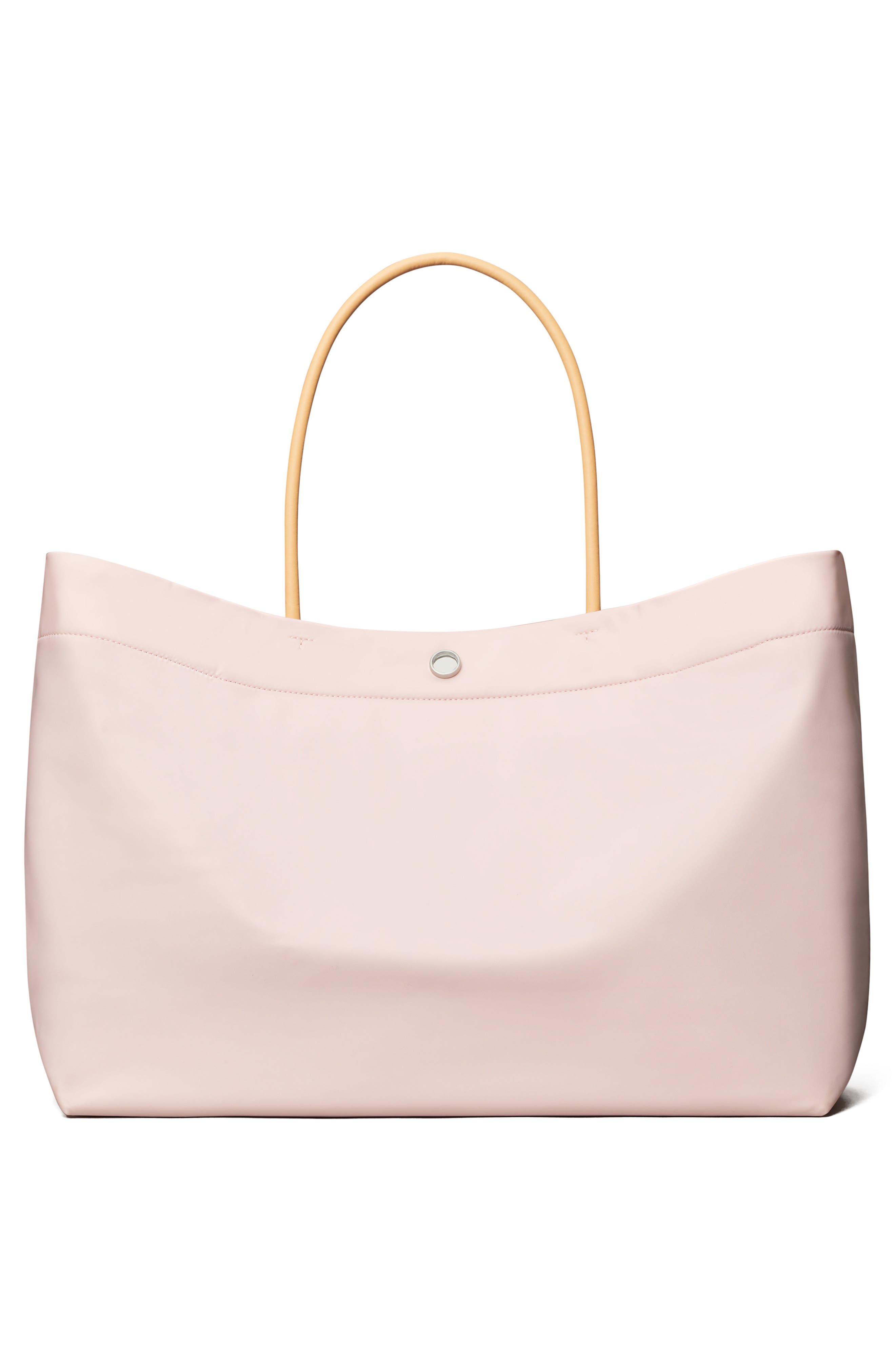 Tory Burch Ella Twist Tote, Alternate, color, Rose Mist