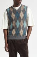 BEAMS Argyle Intarsia Alpaca Sweater Vest