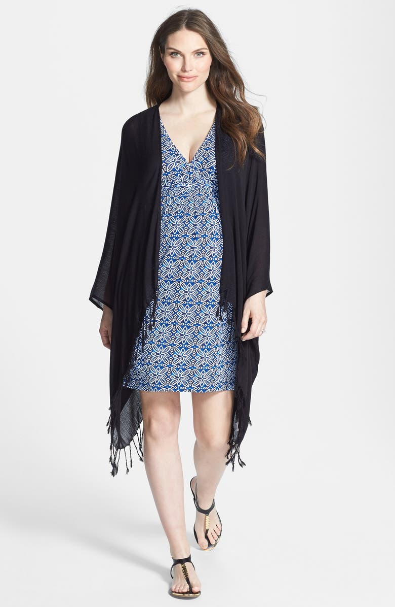 Tart Maternity 'Tama' Fringed Wrap, Main, color, 