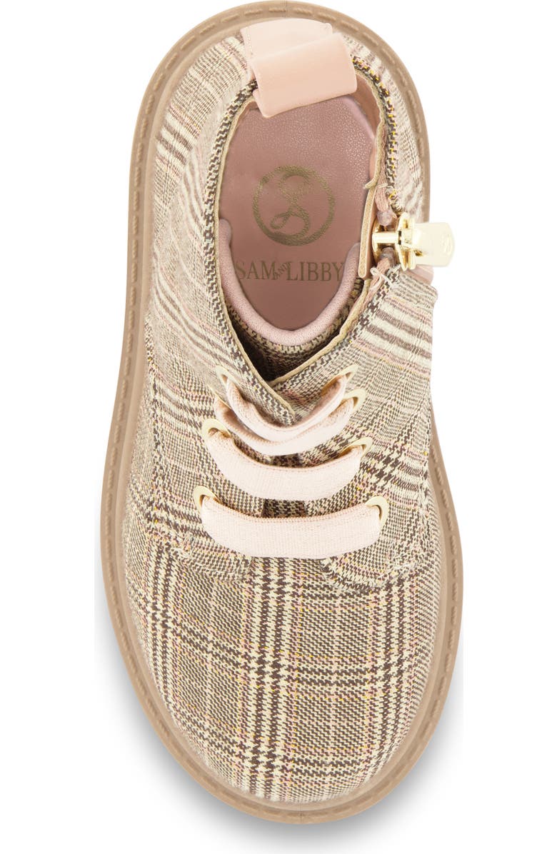 SAM & LIBBY Kids' Houndstooth Plaid Lug Boot, Alternate, color,