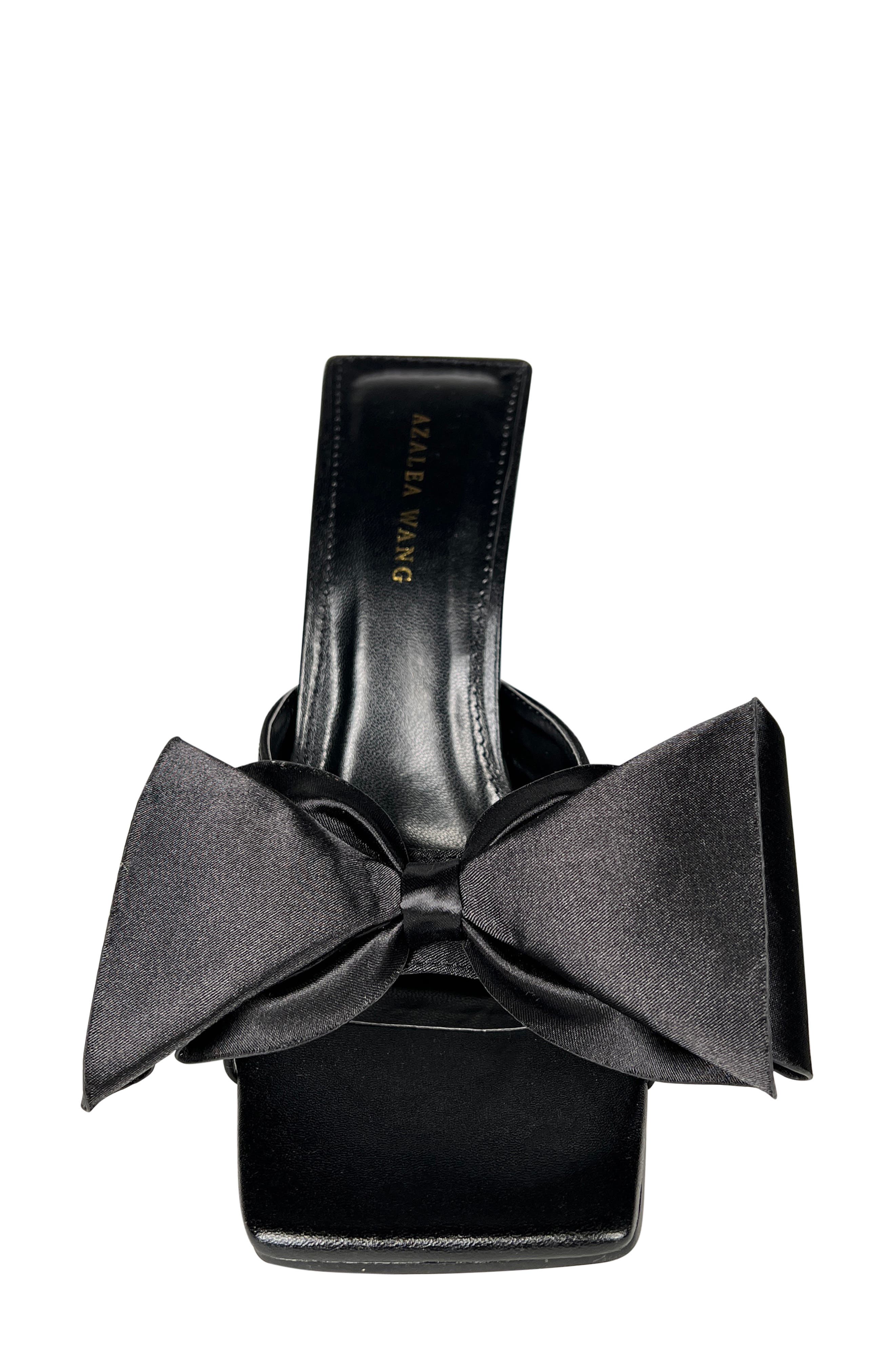 AZALEA WANG Rae Bow Stiletto Sandal, Alternate, color, 