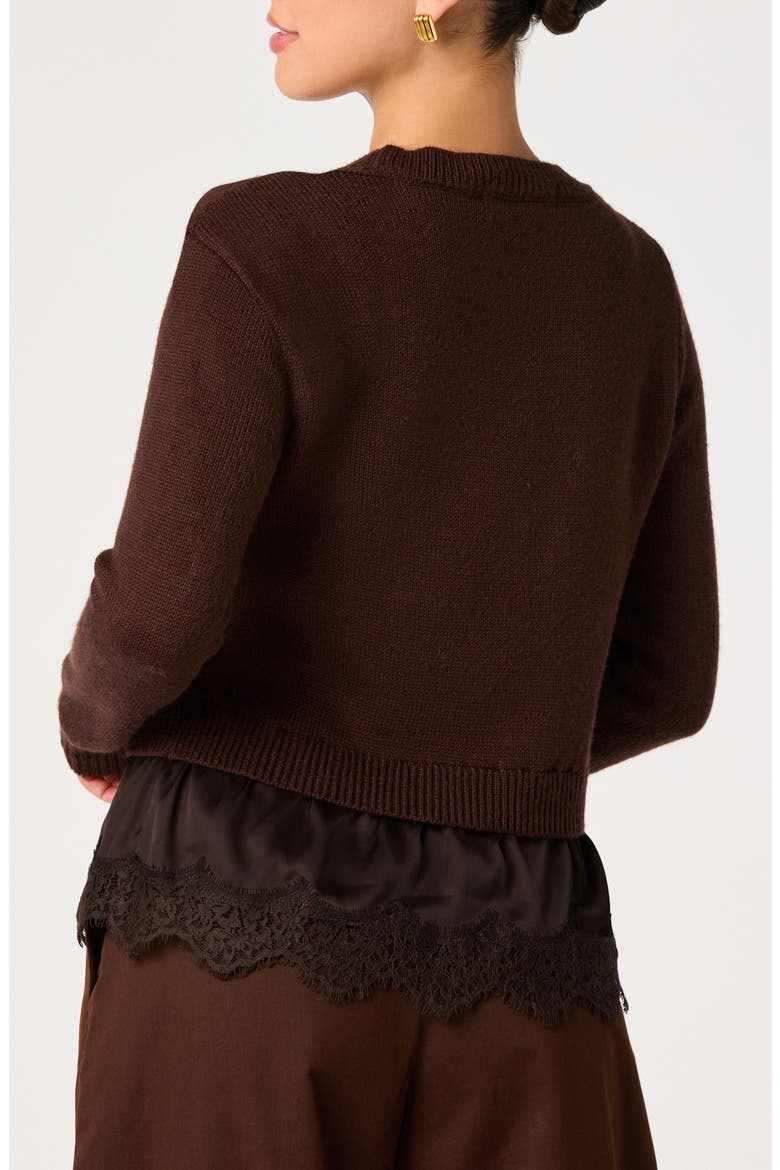 Juliette Crewneck Sweater, Alternate, color, BROWN