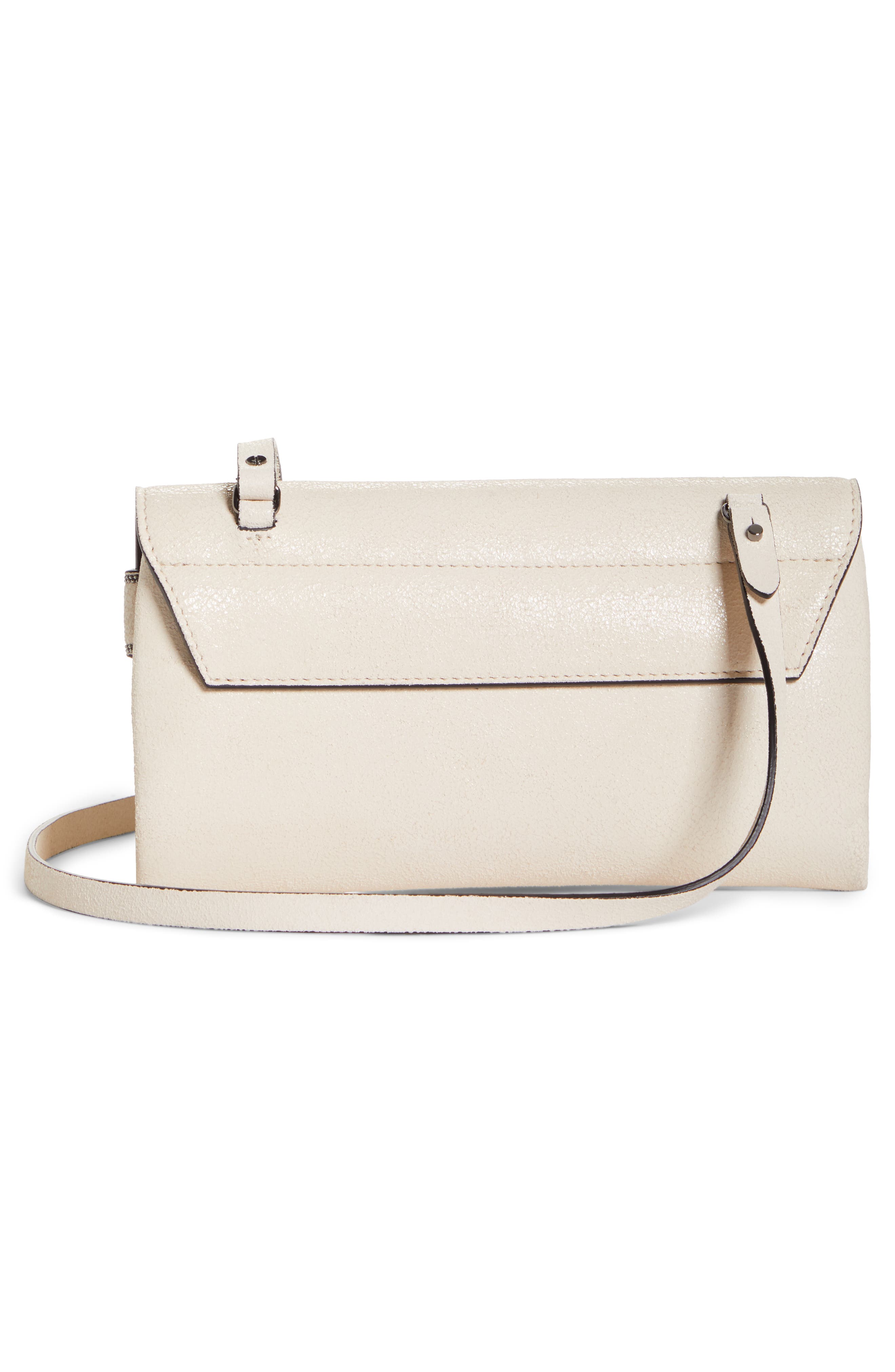 Brunello Cucinelli Mini City Leather Crossbody Bag, Alternate, color, 