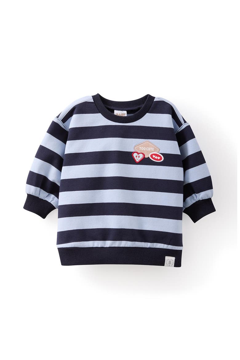 Riley Sweater, Main, color, Navy Ink Dawn Blue Too Cute