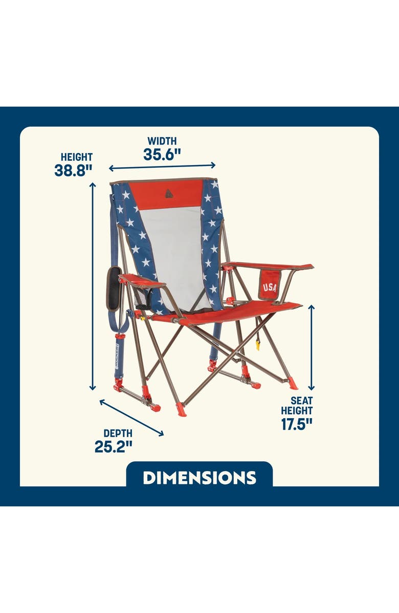 GCI Comfort Pro Rocker - USA Anniversary Deluxe, Alternate, color, Usa Anniversary Deluxe