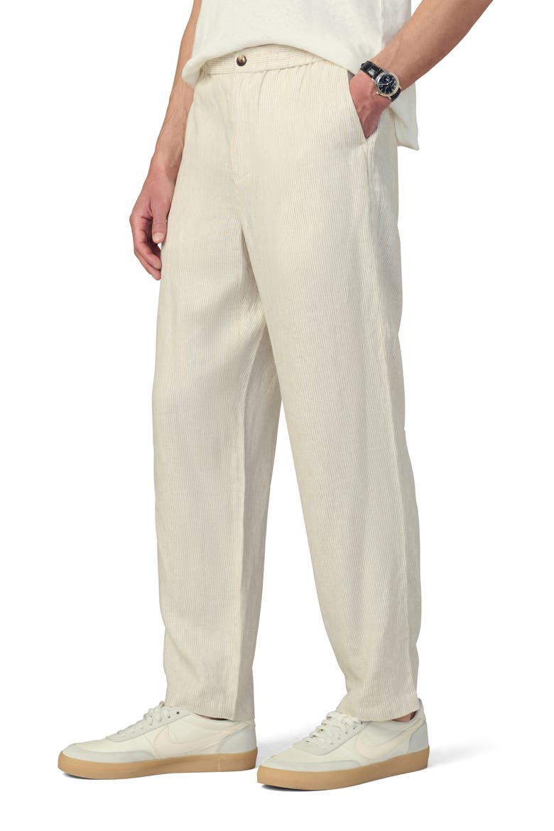 Clarkson Stripe Linen Pants, Alternate, color, FLAX STRIPE
