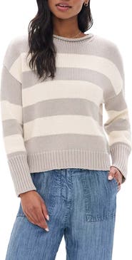 Hatley Rolled Collar Striped Sweater