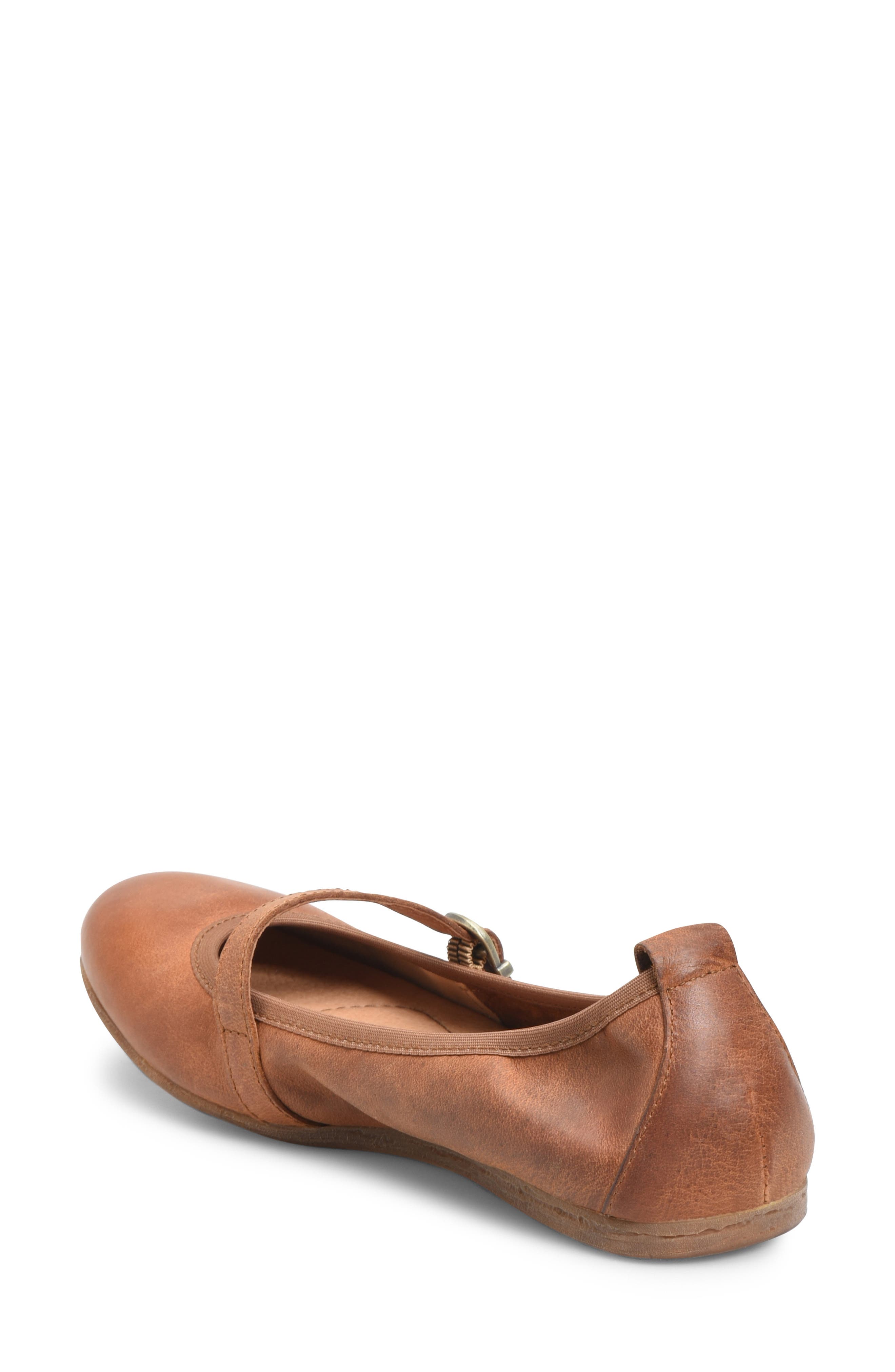Curlew Mary Jane Ballet Flat, Alternate, color, TAN LEATHER