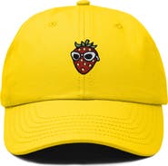 Dalix Strawberry Embroidered Casual Cap