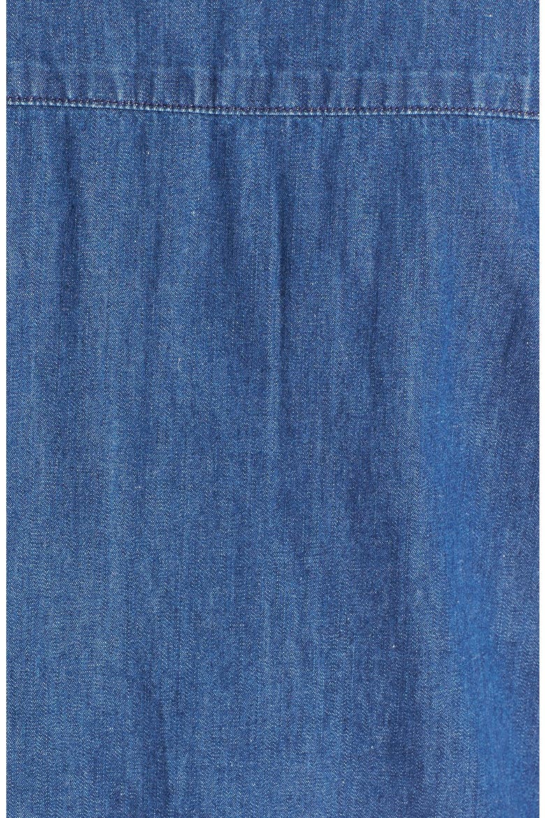 Sleeveless Chambray Top, Alternate, color, BLOW BLUE