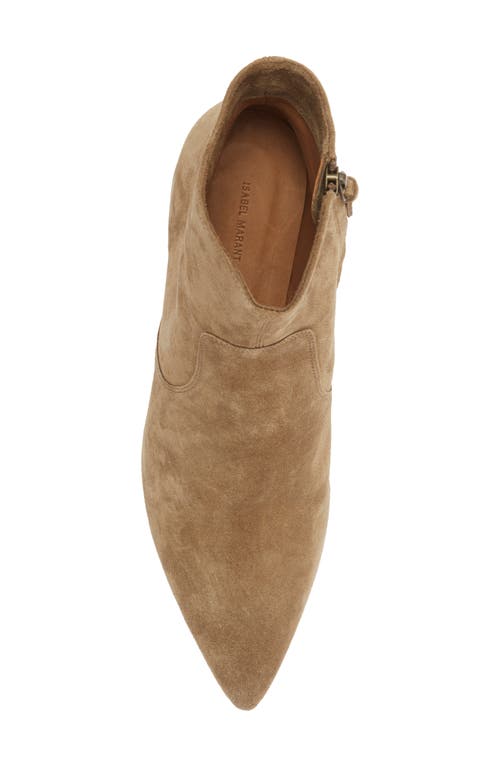 Isabel Marant Derst Stretch Bootie In Brown
