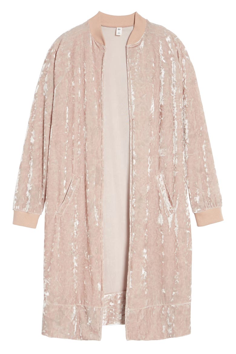 Velour Duster, Alternate, color, PINK ADOBE