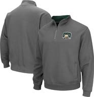 COLOSSEUM Men's Colosseum Charcoal Ohio Bobcats Tortugas Logo Quarter-Zip Jacket