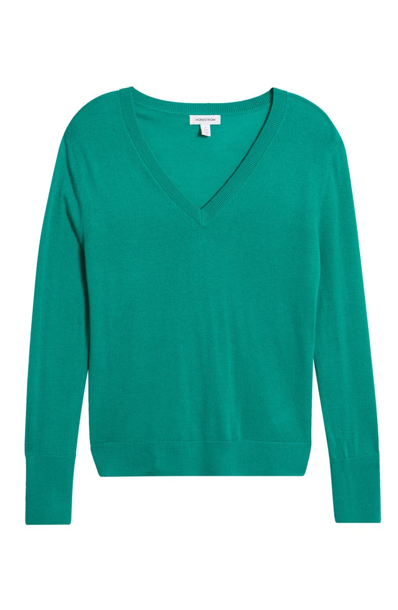 Nordstrom Merino Wool Blend V-Neck Sweater, Alternate, color, 