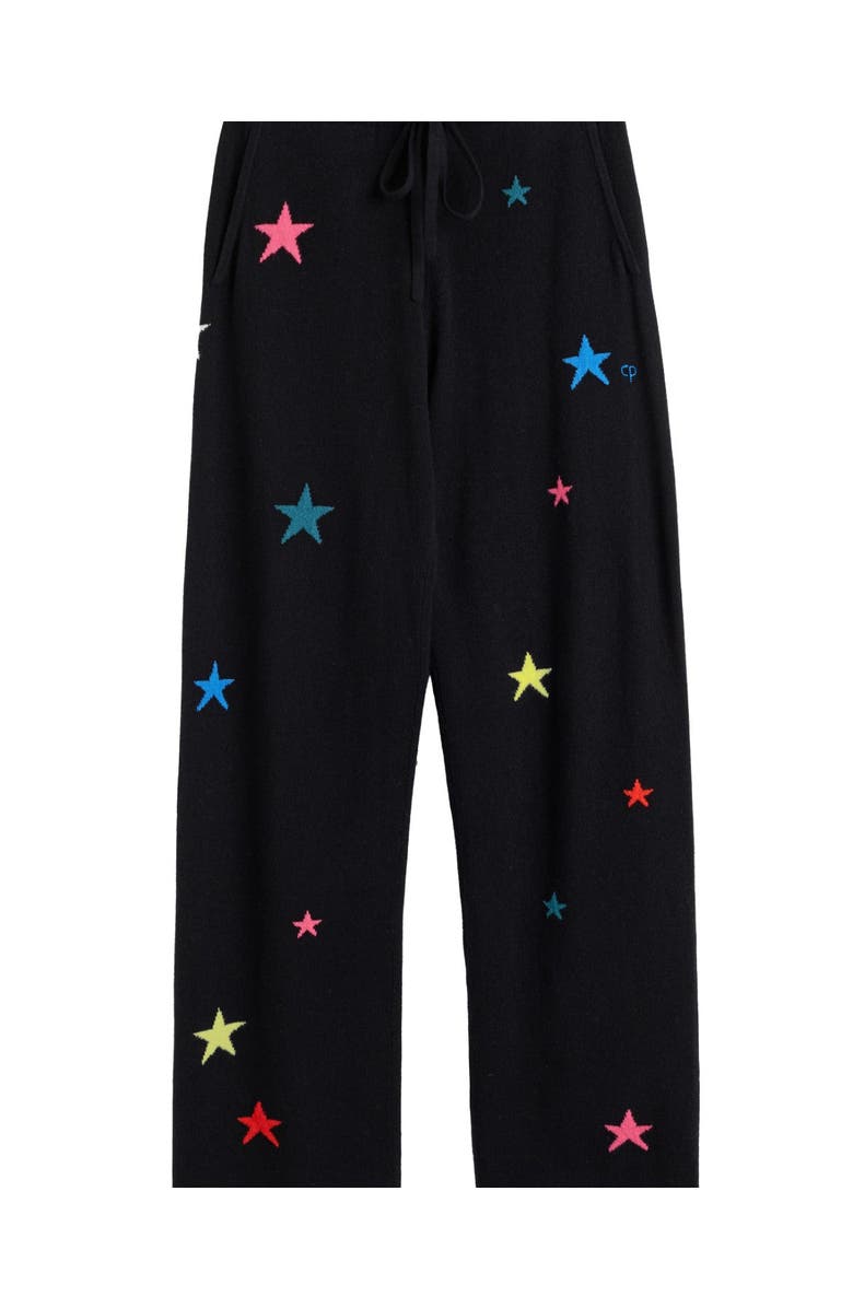 Chinti & Parker Wool Cashmere Star Wide-Leg Track Pants, Alternate, color, 