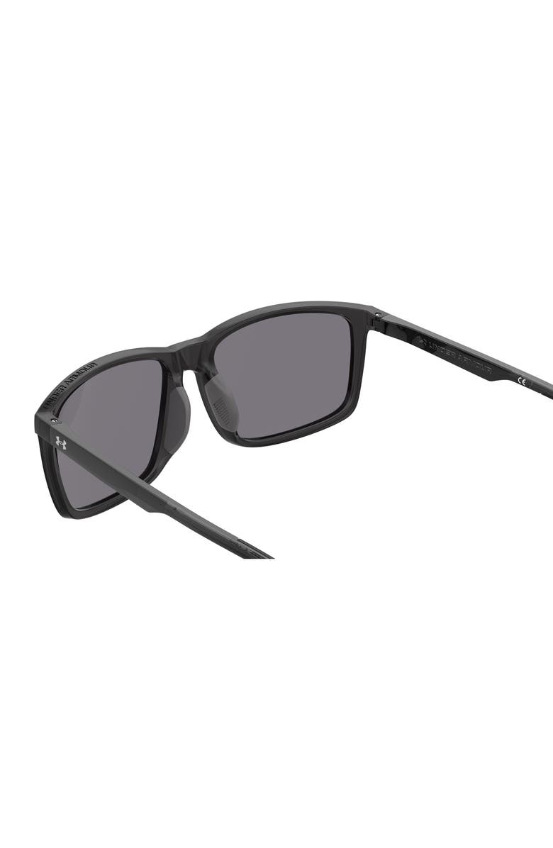 Under Armour London Square Sunglasses, Alternate, color, Crystal Grey