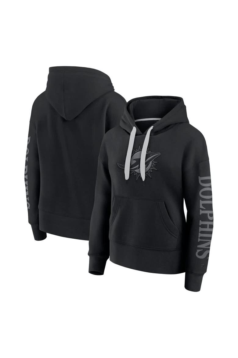 Women's Fanatics  Black Miami Dolphins Elements Next Pullover Hoodie, Main, color, Black