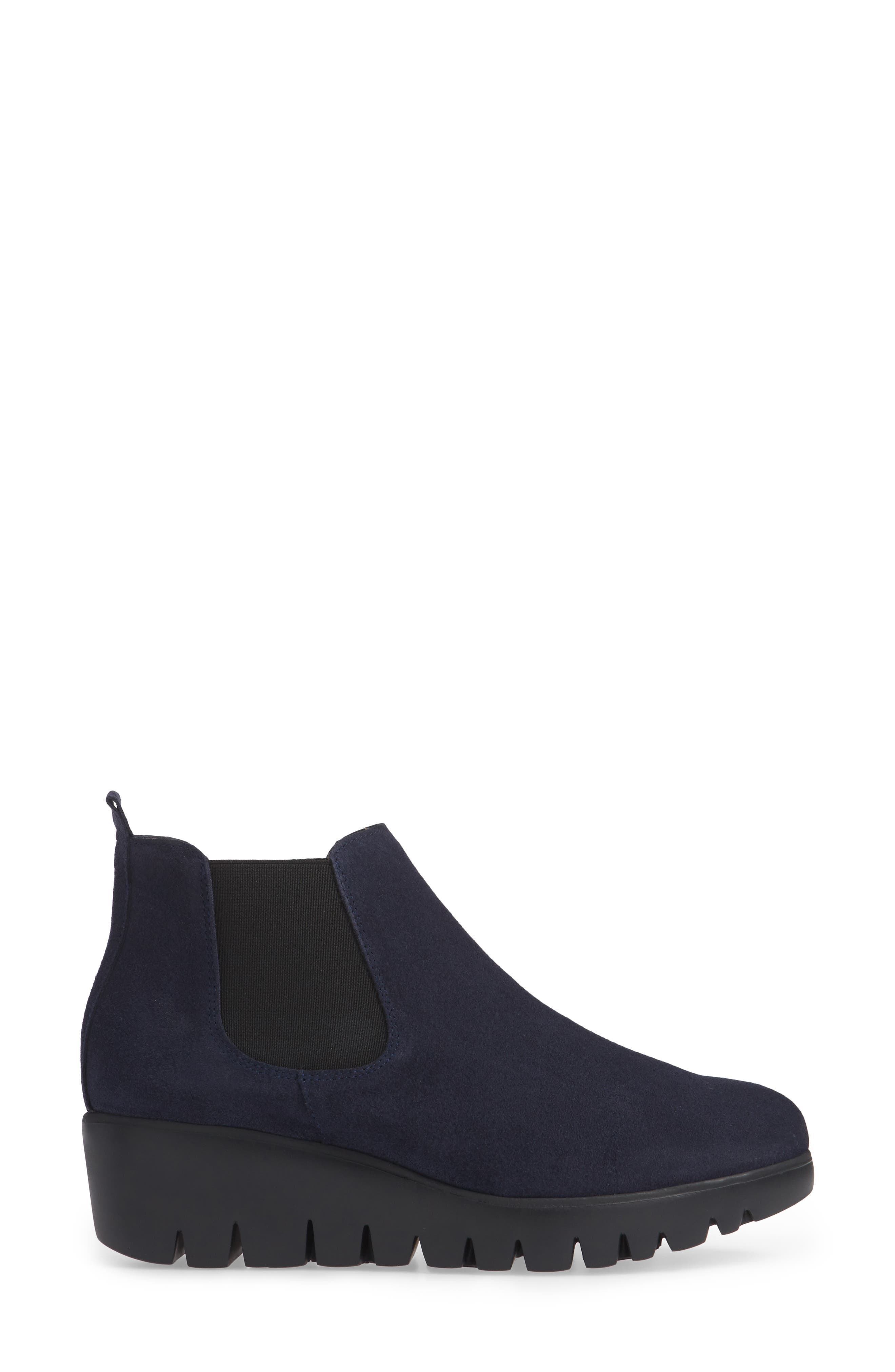 Wonders Slip-On Chelsea Boot, Alternate, color, Navy Suede