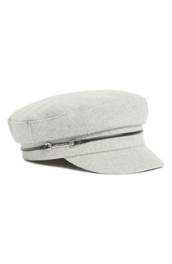 Vince Camuto Solid Felt Skipper Cap In Gray