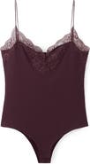 MANGO Lace Rib Camisole Bodysuit
