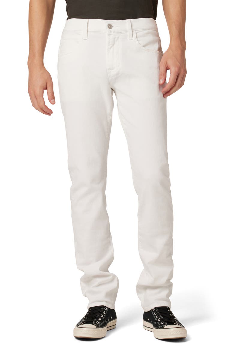 Blake Slim Straight Leg Jeans, Main, color, WHITE