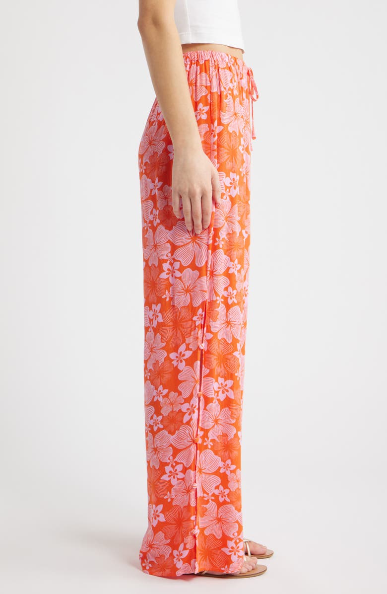 Rip Curl Aloha State Tie Waist Beach Pants, Alternate, color, Red