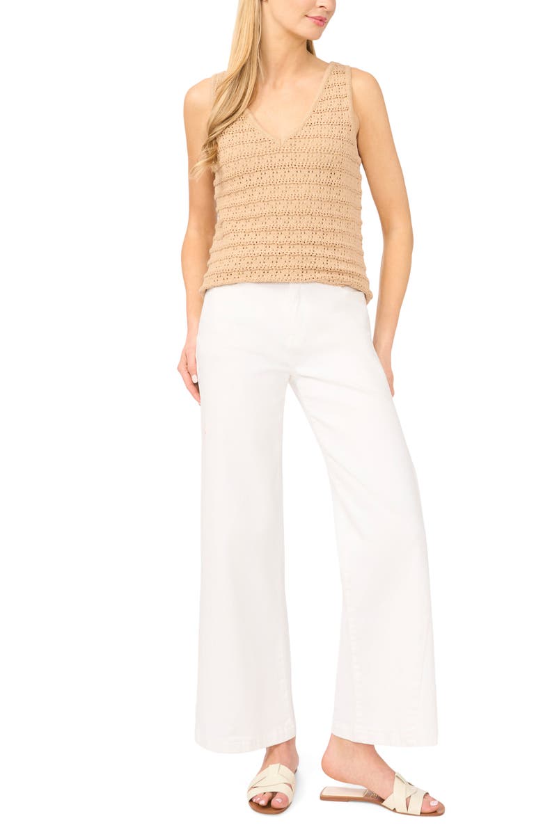 Halogen<sup>®</sup> Openwork Sleeveless Sweater, Alternate, color,