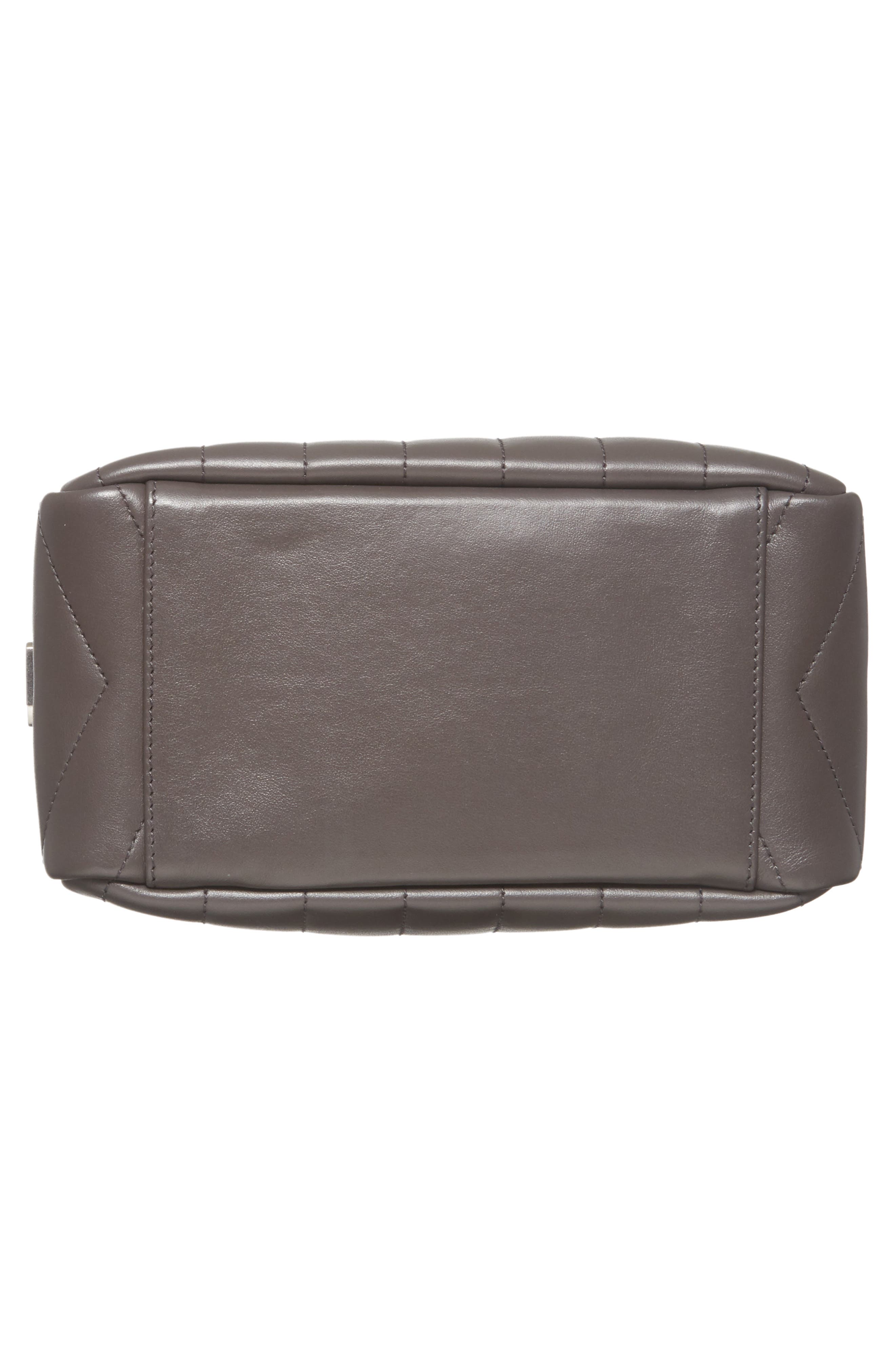 Saint Laurent Small Loulou Leather Bowling Bag, Alternate, color, 