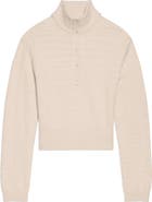 Helmut Lang Wool & Cotton Blend Slub Turtleneck Sweater