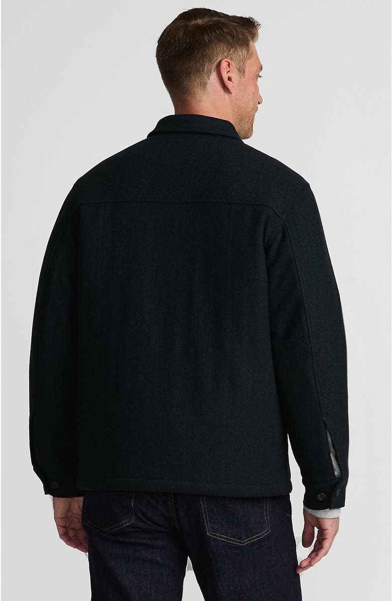 Lands' End Wool Blend Shirt Jacket, Alternate, color, 