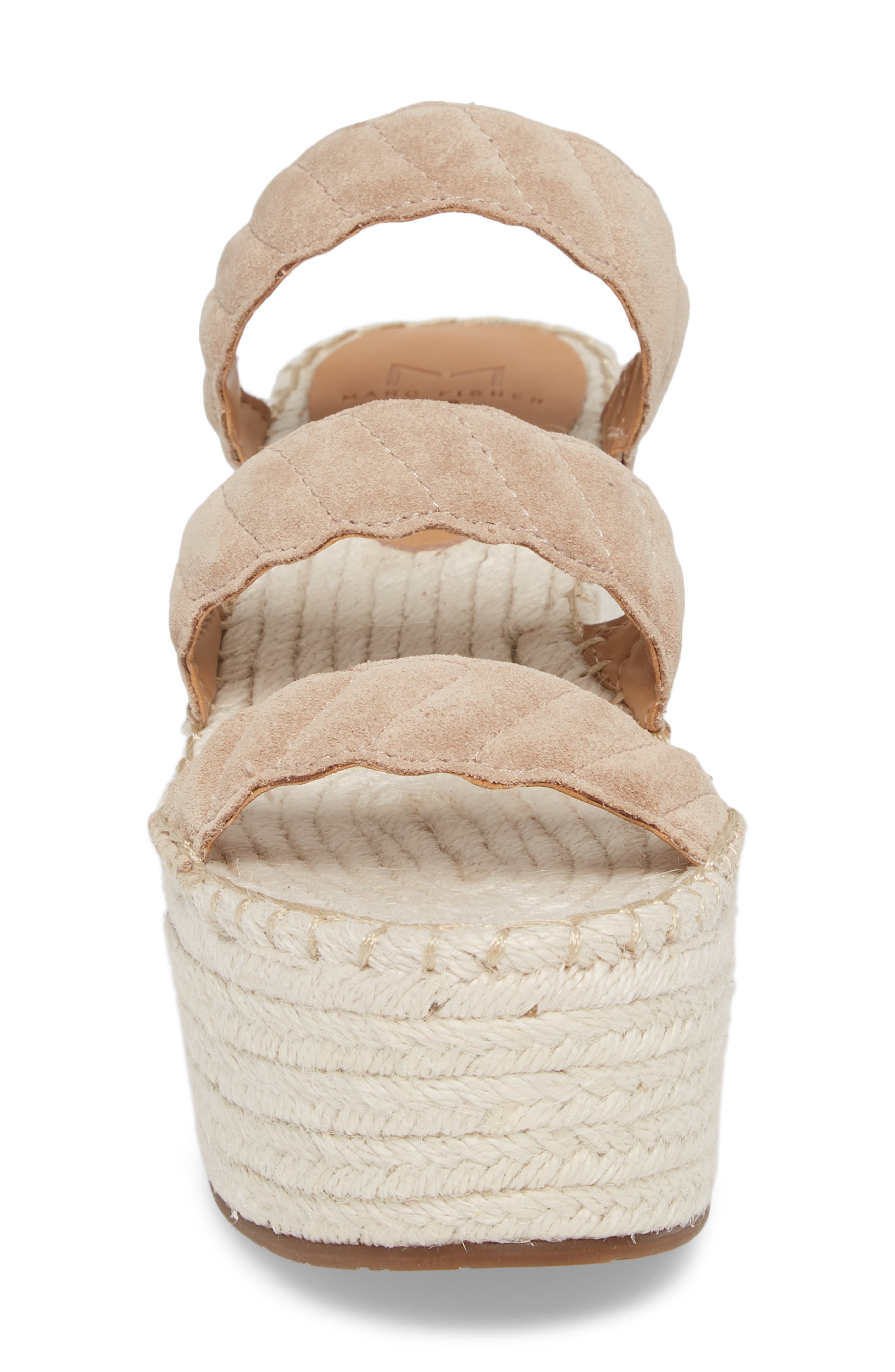 Rosie Espadrille Platform Sandal, Alternate, color, LIGHT ALPACA SUEDE