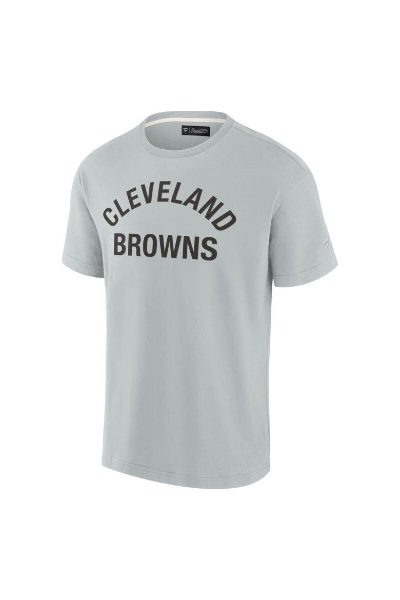 Unisex Fanatics Signature Gray Cleveland Browns Elements Super Soft Short Sleeve T-Shirt, Alternate, color, Gray