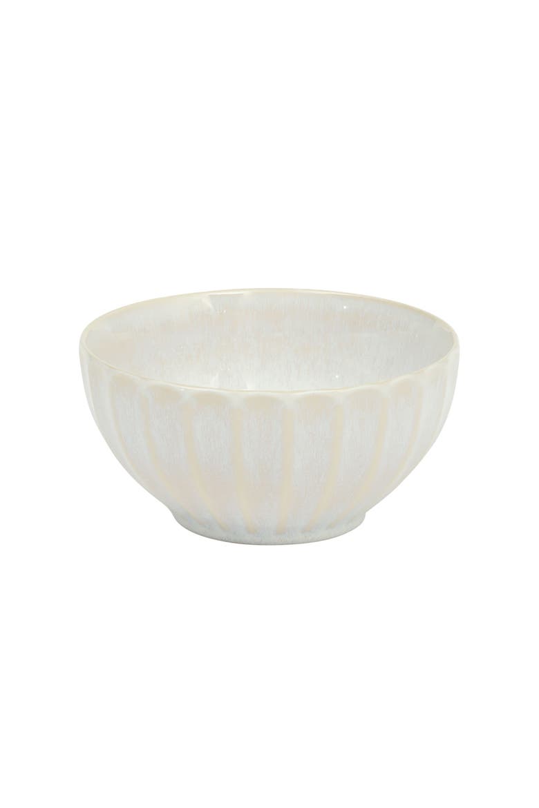 Malibu Shore 16-Piece Stoneware Plates and Bowls Dinnerware Set, Alternate, color, Shiny White