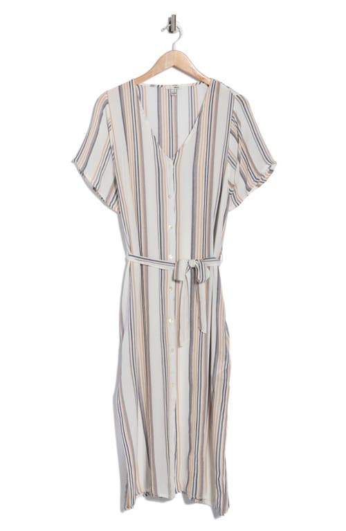 Amuse Society Last Dance Stripe Woven Shirtdress In Multi
