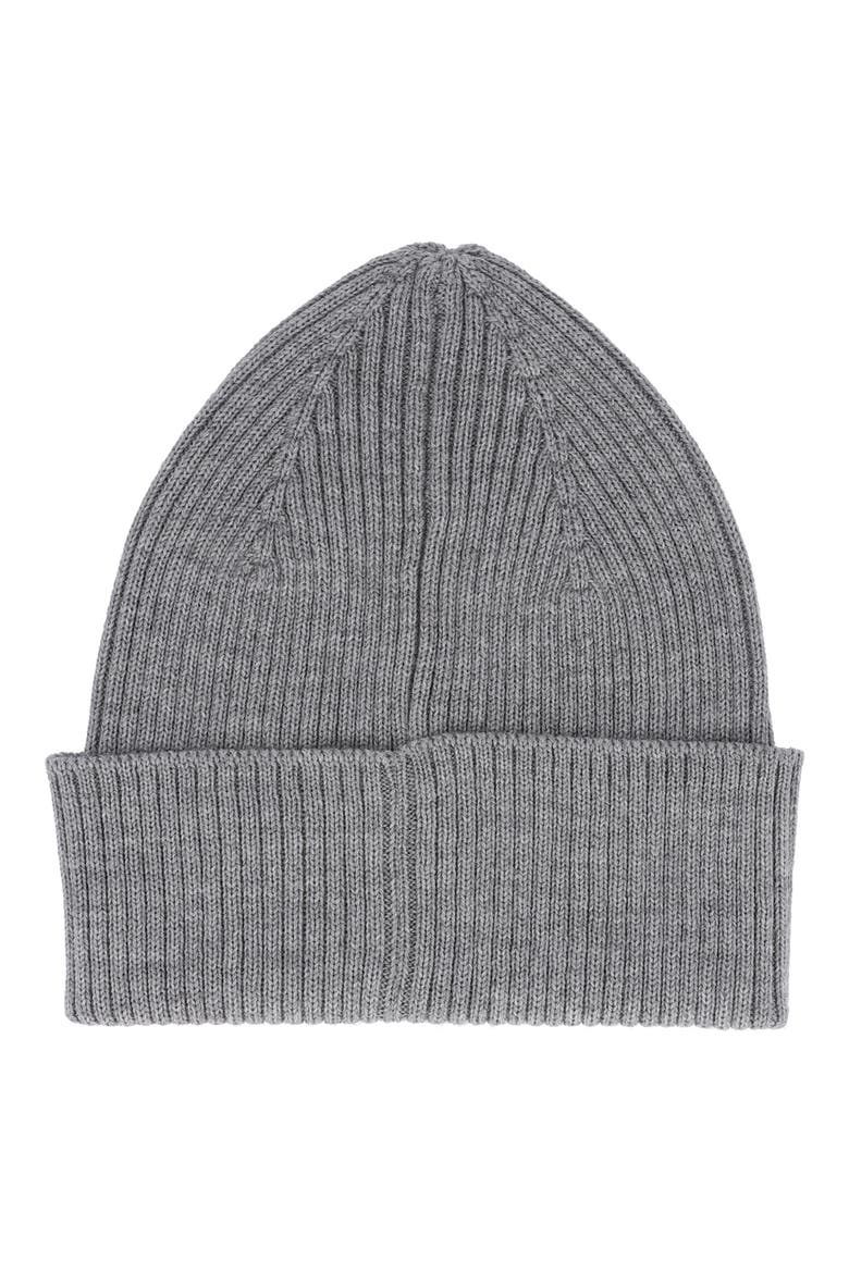 Skater Wool Beanie, Alternate, color, GREY BLACK