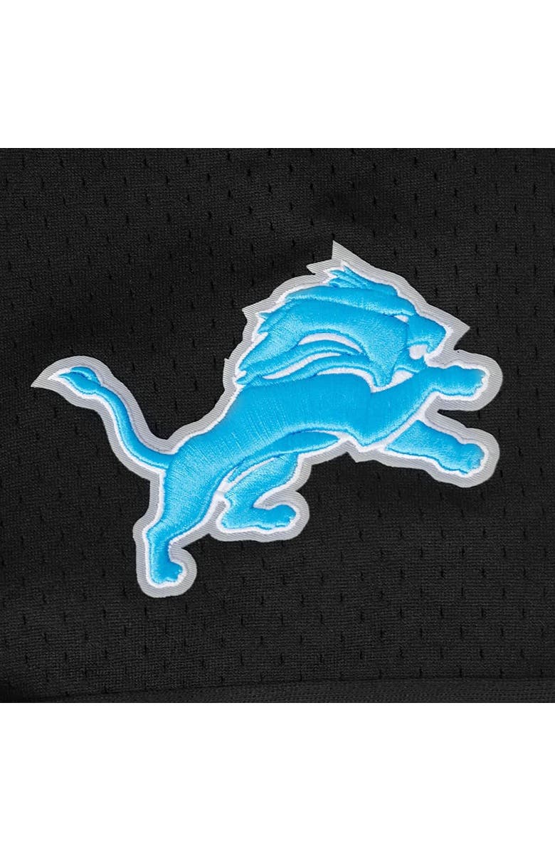 PRO STANDARD Men's Pro Standard Amon-Ra St. Brown Black Detroit Lions Player Name & Number Mesh Button-Up Baseball Shirt, Alternate, color, Black