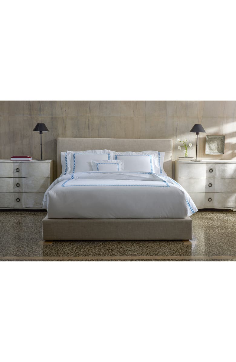 Matouk Classic Chain Sham, Alternate, color, Silver